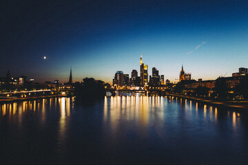 Fototapeta na wymiar Frankfurt am Main Skyline