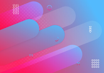 Modern gradient purple blue Abstract colorful geometric cover design background