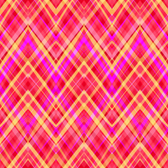 Ethnic zigzag pattern in retro colors, aztec style seamless vector background