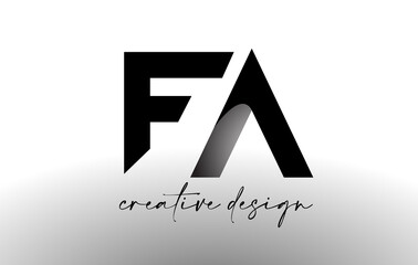 FA Letter Logo Design with Elegant Minimalist Look.FA Icon vector with creative design modern look.