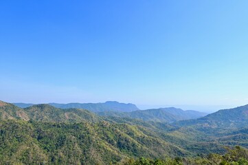 Fototapeta na wymiar Beautiful View of Khao Kho National Park on Sunny Day