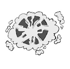 abstract boom cloud design