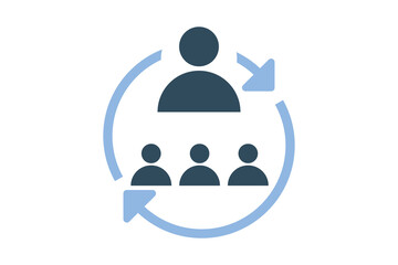 labor organization vector icon on white background for website, application, printing, document, poster design, etc. vector EPS10