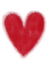 red heart for valentines cards