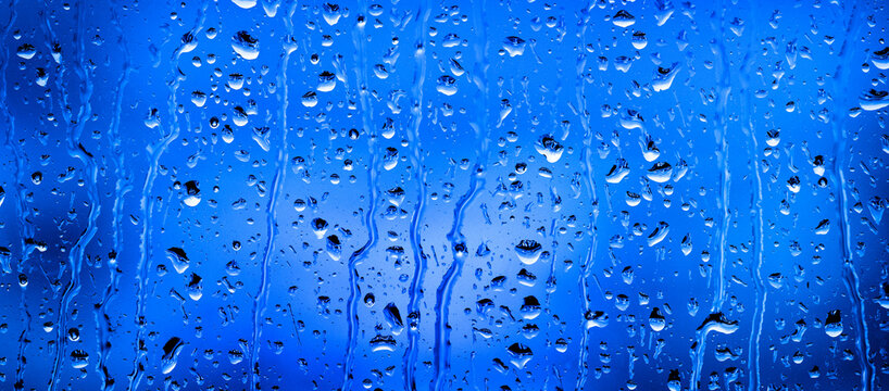 Window Rain Water Drops Stormy Weather