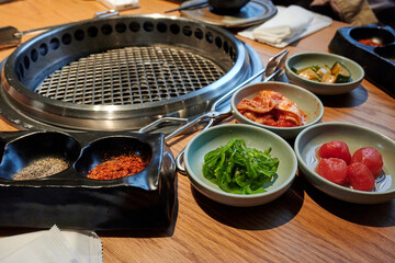 BBQ food in Korean style.