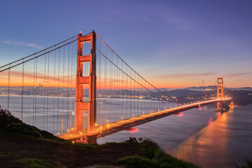 Fototapeta na wymiar San Francisco Landmark in the Morning
