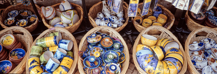 Souvenirs. Ceramics. Aljezur Algarve Portugal. 