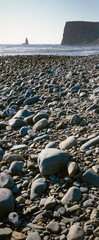Fototapeta na wymiar Rocks at beach. Coast.. Aljezur. Portugal. Algarve. 