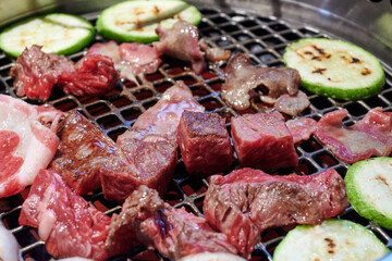 BBQ food in Korean style.