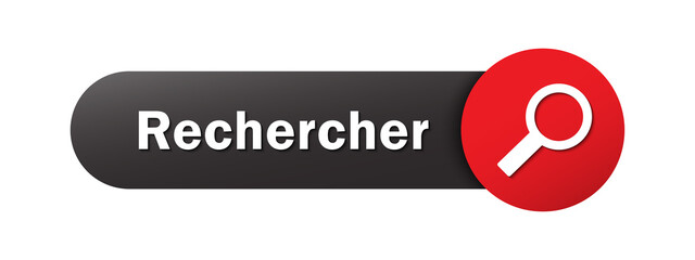Bouton web vecteur RECHERCHER