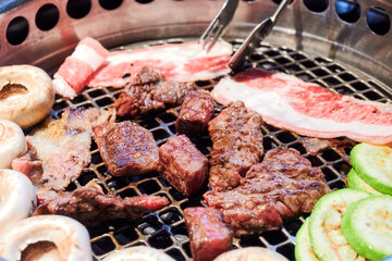 BBQ food in Korean style.