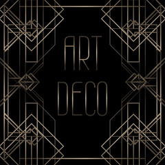 Art deco geometric pattern (1920's style)