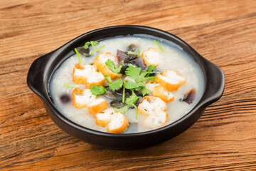 Preserved egg lean meat porridge breakfast