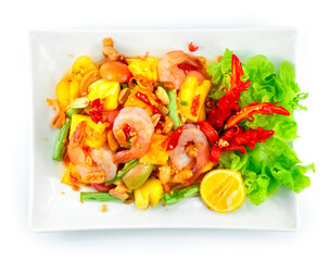 Pineapple Spicy salad Thaifood fusion Style