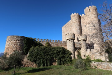 Fototapeta na wymiar Coracera Castle. San Martin de Valdeiglesias. Madrid Spain
