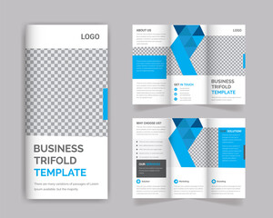 Creative corporate modern business trifold brochure template