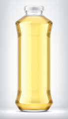 Glass Bottle on background. 