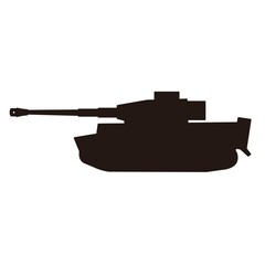 Fototapeta premium vintage german war world 2 tank silhouette vector design