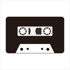 Naklejka premium vintage audio tape recorder vector design