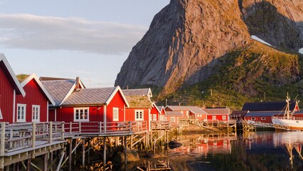Fototapeta na wymiar Norway hiking landscape travel