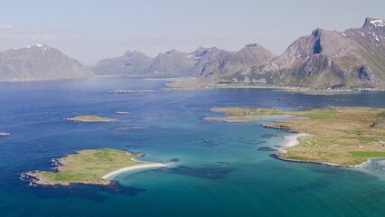 Fototapeta premium Norway hiking landscape travel