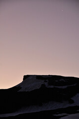 sunset over the mountains