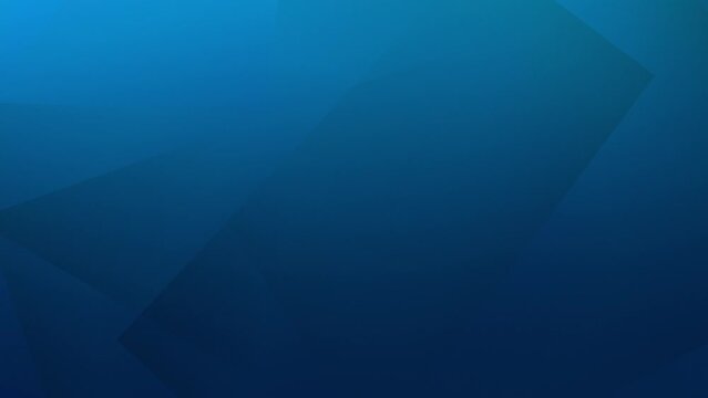 Dark blue corporate abstract background of looping animated gradient geometric shapes 