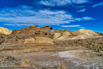 Fototapeta premium Tabernas desert, Desierto de Tabernas near Almeria, andalusia region, Spain