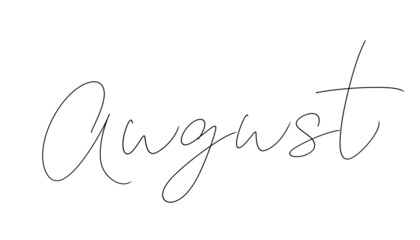 August handlettering monoline