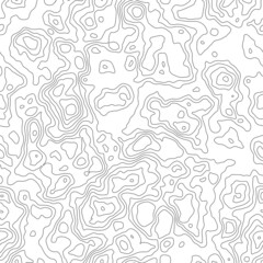 Natural geometric vector pattern, with wavy lines.
Monochrome repeat topographic curves texture.