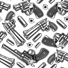 Guns seamless background, this design can be used as wallpapers for a gun store or as a print for apparel