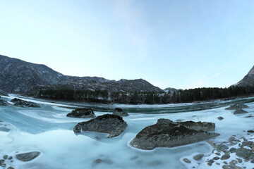 lake in the mountains