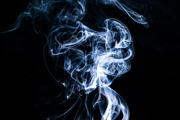 Fototapeta premium Smoke on a black background