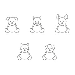 Plush toy icons