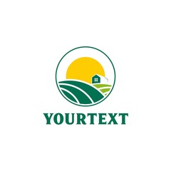 Agriculture logo design vector illustration