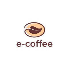 Coffee shop logo design vector illustration