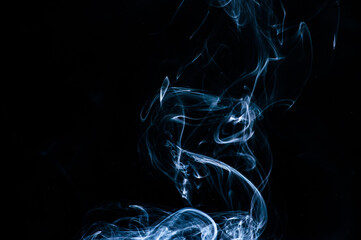 Smoke on a black background