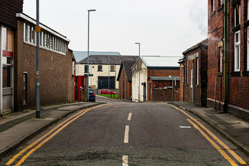 Fototapeta na wymiar one of the streets in Heywood, Greater manchester, England