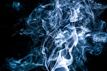 Smoke on a black background
