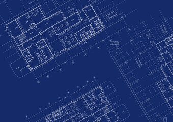 Floor plan designed building on the drawing.