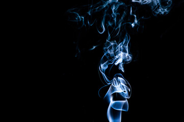 Smoke on a black background