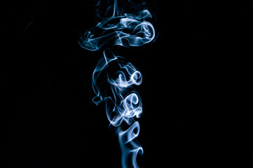 Smoke on a black background