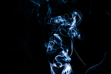 Smoke on a black background