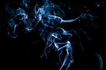 Smoke on a black background