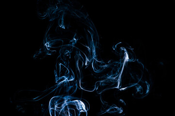 Smoke on a black background