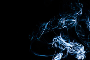 Smoke on a black background