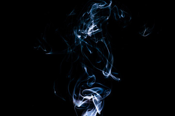 Smoke on a black background