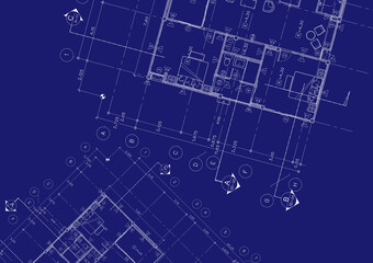 Floor plan designed building on the drawing.