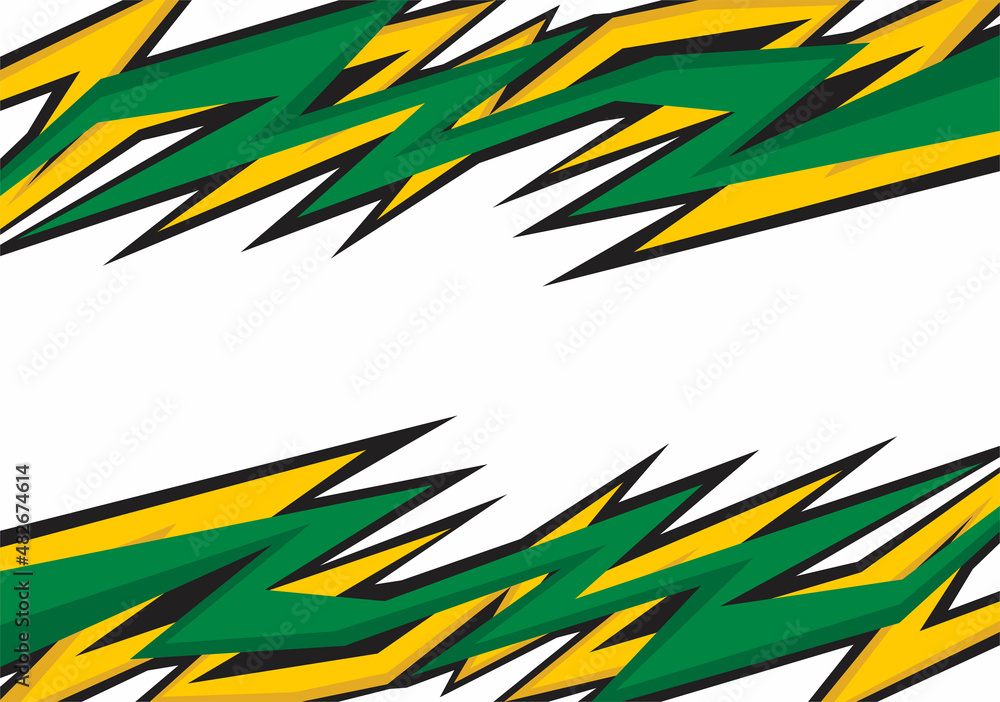 Poster abstract background with spikes and jagged zigzag line pattern and some copy space area